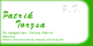 patrik torzsa business card